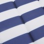 Cojín de tumbona tela Oxford a rayas azul y blanco by , Cushions for chairs and sofas - Ref: Foro24-361399, Price: 43,68 €, D...