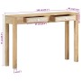 Mesa consola madera maciza de mango decolorada 110x30x75 cm de , Mesas auxiliares - Ref: Foro24-351617, Precio: 193,29 €, Des...