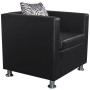 Sillón de cuero sintético negro by , Armchairs - Ref: Foro24-242210, Price: 207,09 €, Discount: %