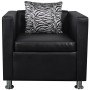 Sillón de cuero sintético negro by , Armchairs - Ref: Foro24-242210, Price: 207,09 €, Discount: %