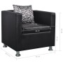 Sillón de cuero sintético negro by , Armchairs - Ref: Foro24-242210, Price: 207,09 €, Discount: %