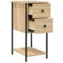Mesita de noche madera de ingeniería roble Sonoma 32x42x70 cm by , Nightstands - Ref: Foro24-826095, Price: 74,06 €, Discount: %