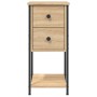 Mesita de noche madera de ingeniería roble Sonoma 32x42x70 cm by , Nightstands - Ref: Foro24-826095, Price: 74,06 €, Discount: %