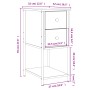 Mesita de noche madera de ingeniería roble Sonoma 32x42x70 cm by , Nightstands - Ref: Foro24-826095, Price: 74,06 €, Discount: %