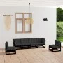 6-teiliges Gartenmöbel-Set mit Kissen aus massivem Kiefernholz von vidaXL, Gartensets - Ref: Foro24-3076453, Preis: 642,55 €,...