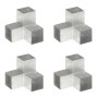Conectores de postes en Y 4 uds metal galvanizado 101x101 mm de , Postes de cerca - Ref: Foro24-145482, Precio: 72,47 €, Desc...