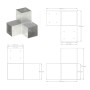 Conectores de postes en Y 4 uds metal galvanizado 101x101 mm de , Postes de cerca - Ref: Foro24-145482, Precio: 72,47 €, Desc...