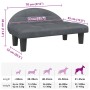 Cama para perros de terciopelo gris oscuro 70x52x30 cm von , Betten für Hunde - Ref: Foro24-171940, Preis: 73,66 €, Rabatt: -5%%