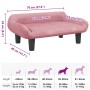 Cama para perros de terciopelo rosa 70x40x24 cm von , Betten für Hunde - Ref: Foro24-171954, Preis: 68,74 €, Rabatt: %