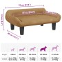Cama para perros de terciopelo marrón 70x40x24 cm by , Beds for dogs - Ref: Foro24-171956, Price: 72,01 €, Discount: %