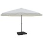 Sombrilla de jardín con base portátil aluminio blanco von , Sonnenschirme - Ref: Foro24-271716, Preis: 328,74 €, Rabatt: %
