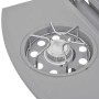 Barbacoa grill de gas 4+1 quemadores plateada de , Barbacoas - Ref: Foro24-273791, Precio: 295,51 €, Descuento: %