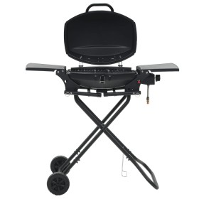 Barbacoa portátil de gas con zona de cocción negra by , Barbecues - Ref: Foro24-276151, Price: 164,35 €, Discount: %