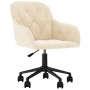 Silla de oficina giratoria de terciopelo color crema von , Bürostühle - Ref: Foro24-344876, Preis: 99,22 €, Rabatt: %