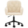 Silla de oficina giratoria de terciopelo color crema von , Bürostühle - Ref: Foro24-344876, Preis: 99,22 €, Rabatt: %