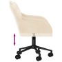 Silla de oficina giratoria de terciopelo color crema von , Bürostühle - Ref: Foro24-344876, Preis: 99,22 €, Rabatt: %