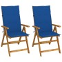 Sillas de jardín reclinables 2 uds madera maciza acacia cojines von , Gartenstühle - Ref: Foro24-3064069, Preis: 178,89 €, Ra...