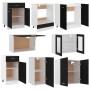 Juego de muebles de cocina 8 piezas madera de ingeniería negro von , Küchenschränke - Ref: Foro24-3067648, Preis: 496,12 €, R...