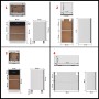 Juego de muebles de cocina 8 piezas madera de ingeniería negro von , Küchenschränke - Ref: Foro24-3067648, Preis: 496,12 €, R...