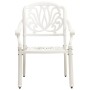 Mesa y sillas de bistró 3 piezas aluminio fundido blanco by , Garden sets - Ref: Foro24-3070576, Price: 577,35 €, Discount: %