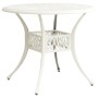 Mesa y sillas de bistró 3 piezas aluminio fundido blanco by , Garden sets - Ref: Foro24-3070576, Price: 577,35 €, Discount: %