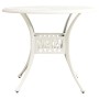 Mesa y sillas de bistró 3 piezas aluminio fundido blanco by , Garden sets - Ref: Foro24-3070576, Price: 577,35 €, Discount: %