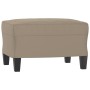 Sillón con taburete tela de microfibra gris taupe 60 cm by , Sofas - Ref: Foro24-3201225, Price: 222,37 €, Discount: %
