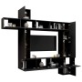 Set de muebles de salón TV 8 piezas madera ingeniería negro von , TV-Möbel - Ref: Foro24-3078843, Preis: 452,14 €, Rabatt: -5%%