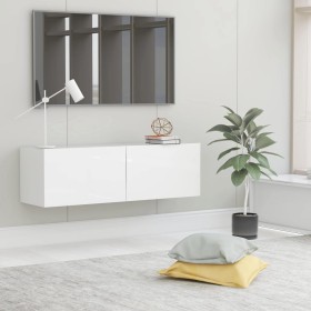 Mueble TV madera contrachapada blanco brillante 100x30x30 cm von , TV-Möbel - Ref: Foro24-801487, Preis: 107,42 €, Rabatt: -5%%