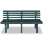 Banco de jardín plástico verde 145,5 cm