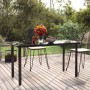 Mesa comedor jardín acero y vidrio templado negro 200x100x74 cm by , Garden tables - Ref: Foro24-319284, Price: 225,04 €, Dis...