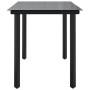 Mesa comedor jardín acero y vidrio templado negro 200x100x74 cm by , Garden tables - Ref: Foro24-319284, Price: 225,04 €, Dis...
