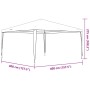 Carpa de celebraciones blanco 4x4 m de , Carpas y cenadores - Ref: Foro24-48498, Precio: 87,88 €, Descuento: %