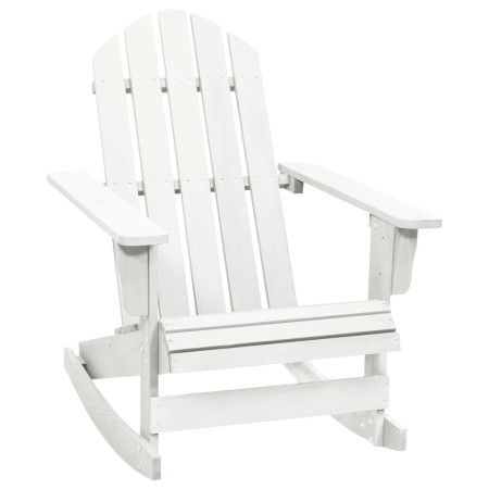 Mecedora de jardín de madera blanca von , Gartenstühle - Ref: Foro24-40861, Preis: 101,60 €, Rabatt: -5%%