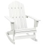 Mecedora de jardín de madera blanca von , Gartenstühle - Ref: Foro24-40861, Preis: 101,60 €, Rabatt: -5%%