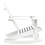 Mecedora de jardín de madera blanca von , Gartenstühle - Ref: Foro24-40861, Preis: 101,60 €, Rabatt: -5%%