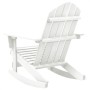 Mecedora de jardín de madera blanca von , Gartenstühle - Ref: Foro24-40861, Preis: 101,60 €, Rabatt: -5%%