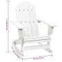 Mecedora de jardín de madera blanca von , Gartenstühle - Ref: Foro24-40861, Preis: 101,60 €, Rabatt: -5%%