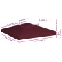 Toldo de cenador burdeos 310 g/m² 3x3 m von , Abdeckungen für Zelte und Pavillons - Ref: Foro24-46620, Preis: 56,06 €, Rabatt: %