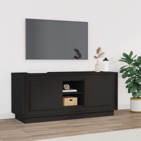 Mueble de TV madera contrachapada negro 102x35x45 cm von , TV-Möbel - Ref: Foro24-819861, Preis: 66,43 €, Rabatt: %