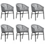 Juego de comedor de jardín 7 piezas ratán sintético gris by , Garden sets - Ref: Foro24-3099237, Price: 733,07 €, Discount: %