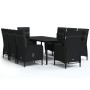 Juego de comedor de jardín 9 piezas con cojines negro von , Gartensets - Ref: Foro24-3099358, Preis: 1,00 €, Rabatt: %