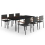 Juego de comedor para jardín 7 piezas negro von , Gartensets - Ref: Foro24-3099417, Preis: 541,06 €, Rabatt: -5%%