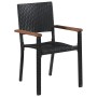 Juego de comedor para jardín 7 piezas negro von , Gartensets - Ref: Foro24-3099417, Preis: 541,06 €, Rabatt: -5%%