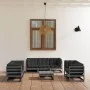 8-piece garden furniture set with solid pine wood cushions by vidaXL, Garden sets - Ref: Foro24-3076506, Price: 650,92 €, Dis...