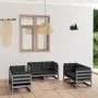 6-teiliges Gartenmöbel-Set mit Kissen aus massivem Kiefernholz von vidaXL, Gartensets - Ref: Foro24-3076491, Preis: 504,13 €,...