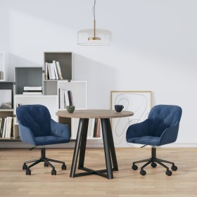 Sillas de comedor giratorias 2 uds terciopelo azul by , dining chairs - Ref: Foro24-3103420, Price: 196,48 €, Discount: %