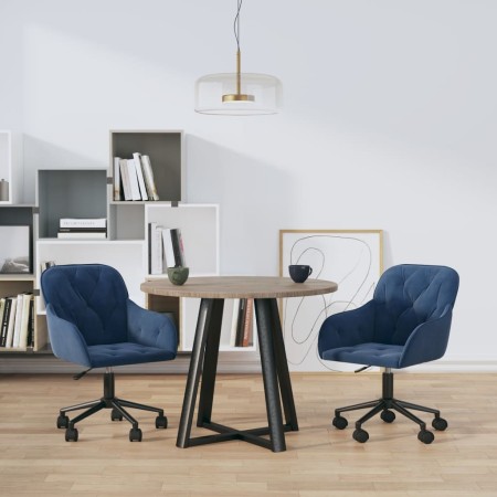 Sillas de comedor giratorias 2 uds terciopelo azul von , Essstühle - Ref: Foro24-3103420, Preis: 192,50 €, Rabatt: -5%%