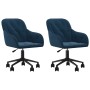 Sillas de comedor giratorias 2 uds terciopelo azul von , Essstühle - Ref: Foro24-3103420, Preis: 192,50 €, Rabatt: -5%%