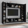 Set de muebles para TV 8 piezas madera contrachapada negro von , TV-Möbel - Ref: Foro24-3114231, Preis: 395,75 €, Rabatt: -5%%